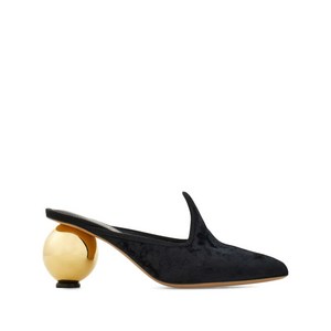 페라가모 레더 뮬 70mm, US width 6.5C, 블랙계열