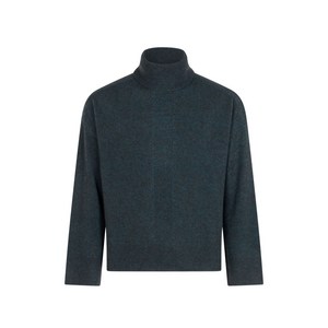 엠포리오아르마니 골지 터틀 넥 스웨터, 블루계열, Standard M(KR 100)