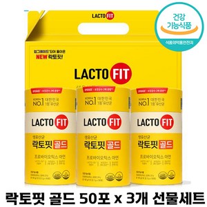 락토핏 골드 유산균 선물세트, 100g, 3개