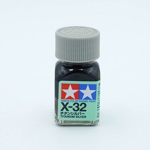 타미야 X32 티타늄 실버 10ml 에나멜도료 TAMIYA, 1개