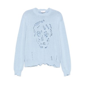 알렉산더맥퀸 디스트레스드 스컬 스웨터