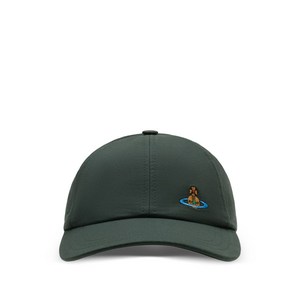 비비안웨스트우드 구체 디테일 베이스볼 캡 모자, S/M, 그린계열