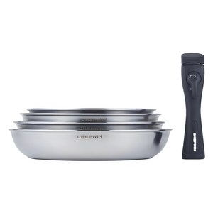 쉐프윈 인덕션 드림핸즈 316 팬패키지 5개, 혼합색상, 프라이팬 4종 + ..., 1세트