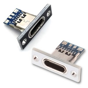 DIY USB C타입 4핀 PCB보드 충전포트 전원, 화이트, 1개