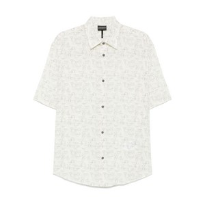 엠포리오아르마니 이글 프린트 셔츠