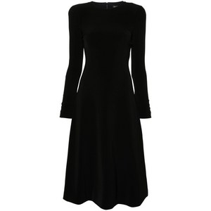 발렌시아가 긴소매 미디 드레스