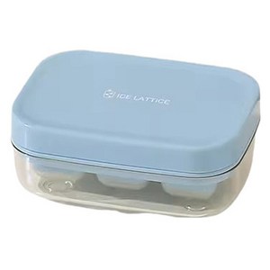 가와시마야 소프트 실리콘 아이스 트레이 6구 XW-481, 워터 블루, 10.3x7.4x4..., 1개