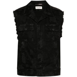 생로랑 아트 프린트 질레, 블랙계열, France 50