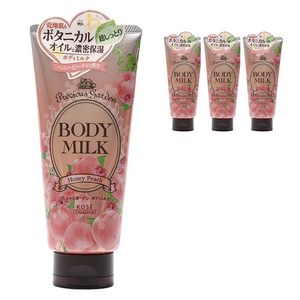 KOSE 프레셔스 가든 바디 밀크 허니 피치, 200g, 4개