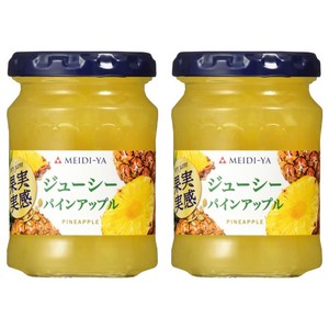 메이지야 과실 실감 쥬시 파인애플 잼, 150g, 2개