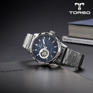 TORSO 토르소 T40M-SLS 써큘러 하트비트 오토매틱 워치 메탈 남자 시계 (가죽 스트랩 증정)
