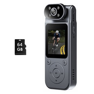 RUN기술 초소형 2K 액션캠 녹음 바디캠 오토바이 블랙박스