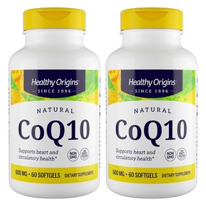 헬시오리진스 CoQ10 600mg 소프트젤, 60정, 2개