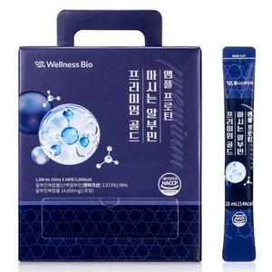 알부민 단백질 스틱 100포 대용량 마시는 액상 프로틴 웰니스바이오, 1.5kg, 1개