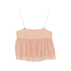 끌로에 러플 체인 스트랩 탑, 베이지계열, France 38(KR 66)