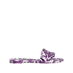돌체앤가바나 마욜리카 프린트 샌들, Europe 36(KR 230), 화이트계열+바이올렛/보라계열