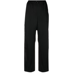 생로랑 로고 자수 크롭 팬츠, 블랙계열, France 34(KR 44)