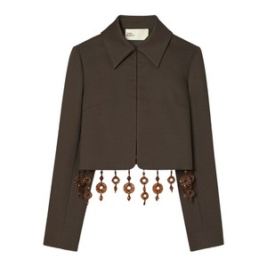 토리 버치 비즈 크레이프 재킷, 브라운계열, US 4(KR S/M)