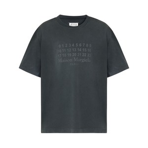 메종 마르지엘라 로고 프린트 티셔츠