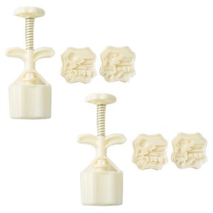 Keyiyijia 베이킹 몰드 2종 + 프레스 세트