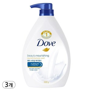도브 뷰티 너리싱 바디워시, 1kg, 3개