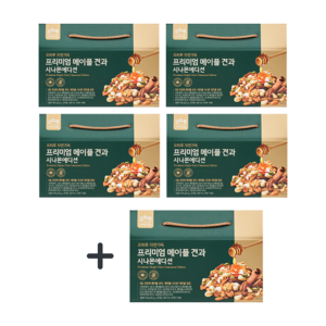 오하루 PICK 메이플 견과 시나몬에디션 4+1박스, 없음, 1개