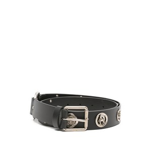 디올 장식 레더 벨트