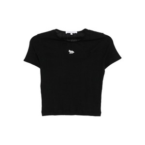 메종키츠네 로고 자수 티셔츠, 블랙계열, M(KR 66)