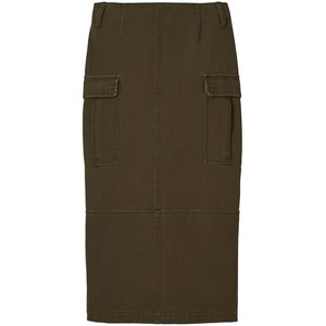 마크제이콥스 캔버스 카고 미디 스커트, 그린계열, US 8