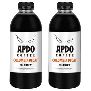 [Apdo.] 압도적인 더치커피 1L+1L 콜롬비아디카페인 콜드브루 원액 고소하고 깔끔함, 1L, 1개입, 2개