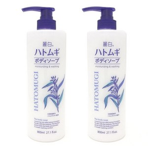 쿠마노 레이하쿠 하또무기 바디 솝, 800ml, 2개
