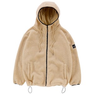 문컬렉션 양털후드집업 후리스 점퍼