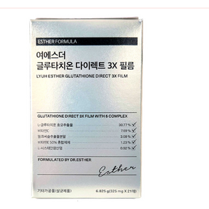 여에스더 글루타치온 다이렉트 3X (325mg X 30매), 30정, 9.75g, 6박스