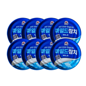 사조 마일드 참치 안심따개, 85g, 8개