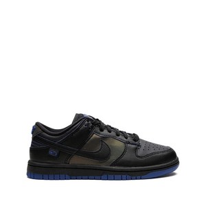 나이키 덩크 로우 블랙 로열 이리데슨트 스니커즈, US 5(KR 220), 블랙계열+블루계열