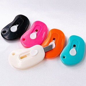 (T-11) 작은 커터칼 사무용 가정용 택배 박스 언박싱 안전칼, 스카이블루