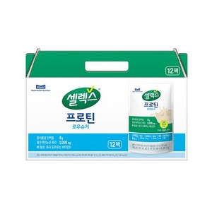 셀렉스 파우치 프로틴 음료 로우슈거 12p, 125ml, 12개