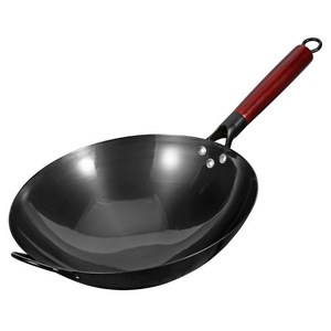 Qiaokao 편수 주철 웍, 34cm, 1개