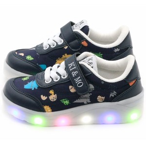 남아 여아 유아 아동 슬립온 운동화 PKS다이노LED운동화