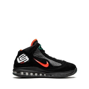 나이키 르브론 7 하이탑 스니커즈, US men 10.5(KR 285), 블랙계열+오렌지계열