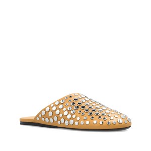 토리 버치 레더 스터드 플랫 뮬, US 8(KR 250), 브라운계열