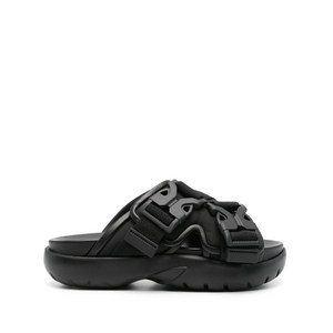 보테가 베네타 버클 디테일 슬라이더 샌들, Europe 36(KR 230), 블랙계열