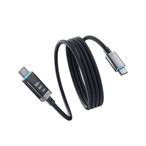 쿡테크 C타입-C타입 패브릭 디스플레이 마그네틱 꼬임방지 PD 240W PD3.1 고속충전 케이블 1.5m