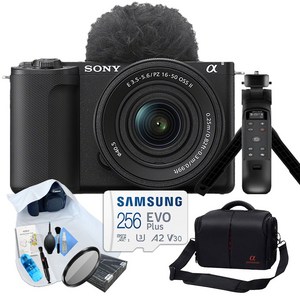 [포토리뷰이벤트] 소니 ZV-E10M2 블랙 + E PZ 16-50mm II + 브이로그 패키지 (OLED 무선 슈팅그립 + 256GB + MCUV 슬림필터)