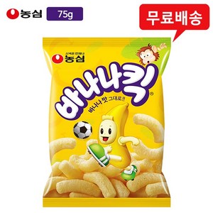 농심 바나나킥 75gx6봉/바나나맛콘스낵/무배, 75g, 6개