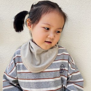 소아베 순면 타올 테리빕 스카프빕 아기 턱받이 침받이 선물포장, 1개, 1매, 베이지