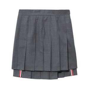 톰 브라운 드롭 백 미니 플리츠 스커트, 그레이계열, Italy 44(KR 77)