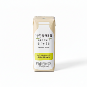 상하목장 유기농 우유, 125ml, 48개