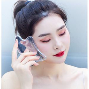 V라인 3D 크리스탈 얼굴 바디 괄사 마사지기, 1개