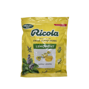 무설탕 스위스 허브캔디 리콜라 레몬민트, 342g, 1개